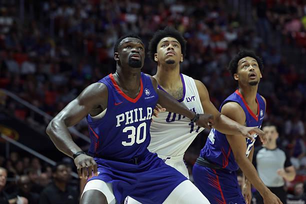 开云电子-76人内线新星夏联首秀表现抢眼，他的能力看起来远超出这个级别？